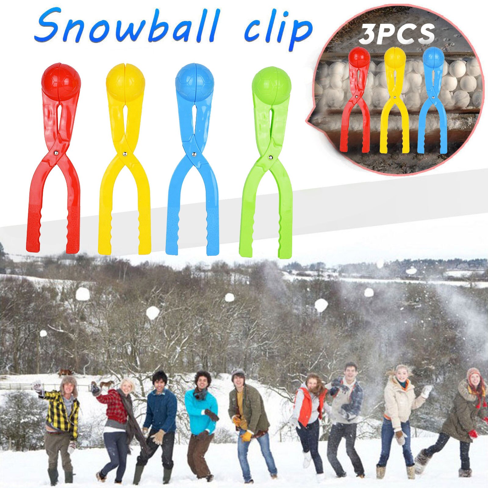 4 # freundlicher Schneeball Hersteller Schnee Ball Schimmel Clip Werkzeug Spielzeug Für Winter draussen Sport freundlicher draussen Schneeball Kampf schnee Graupel Spielzeug
