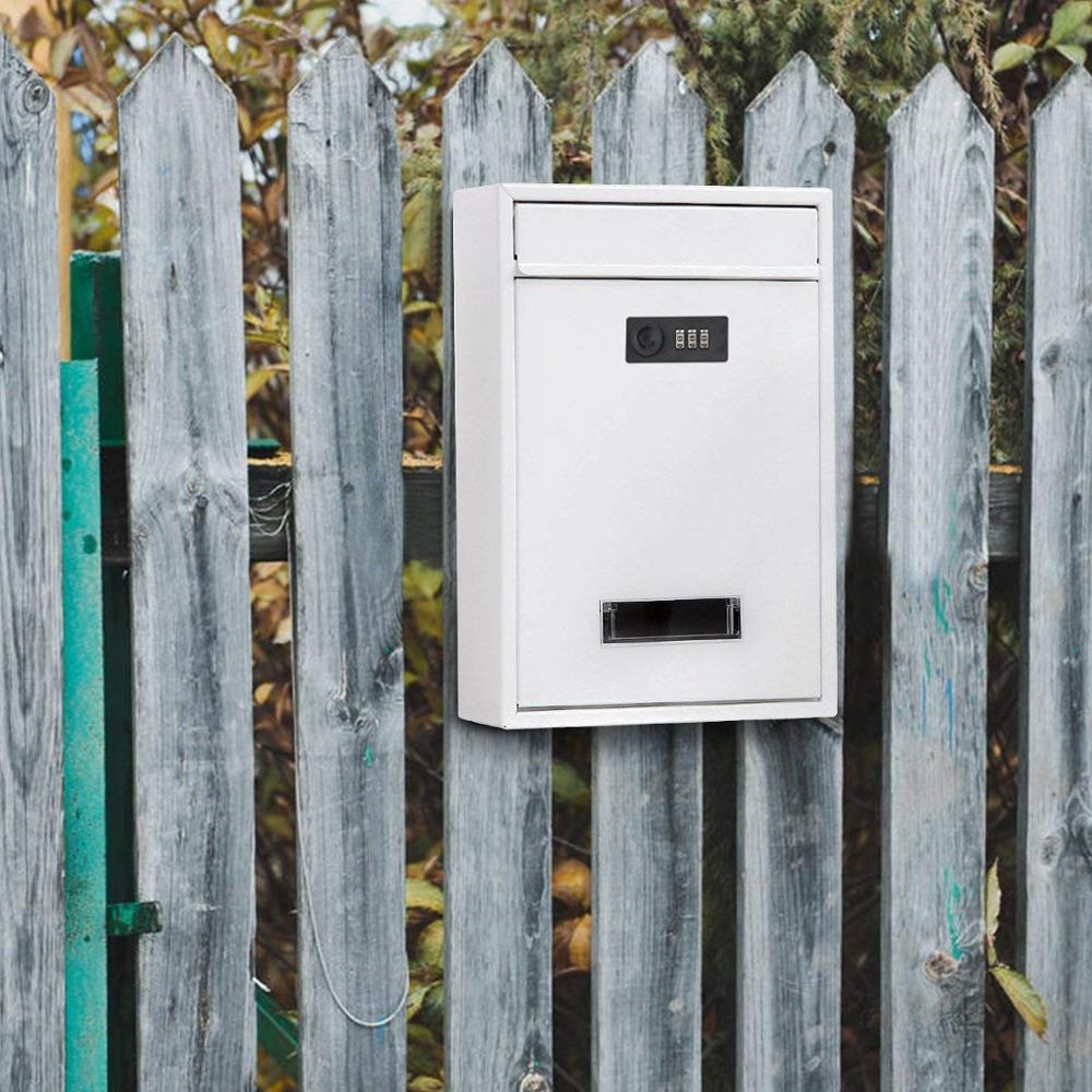 12 zoll Geistige Codiert sperren Jahrgang Briefkasten Zauberstab Hängen Montiert Verriegelung Briefkasten Post Kasten mit Schlüssel Zeitung Kasten