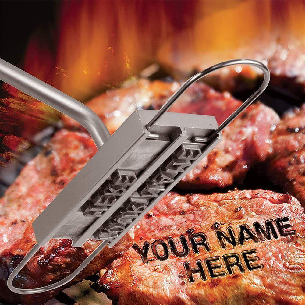 BBQ Branding Eisen 55 Buchstaben DIY Grill knapp Gedruckt BBQ Steak Werkzeug Fleisch Grill Gabeln Grill Werkzeug Zubehör Küche Zeug
