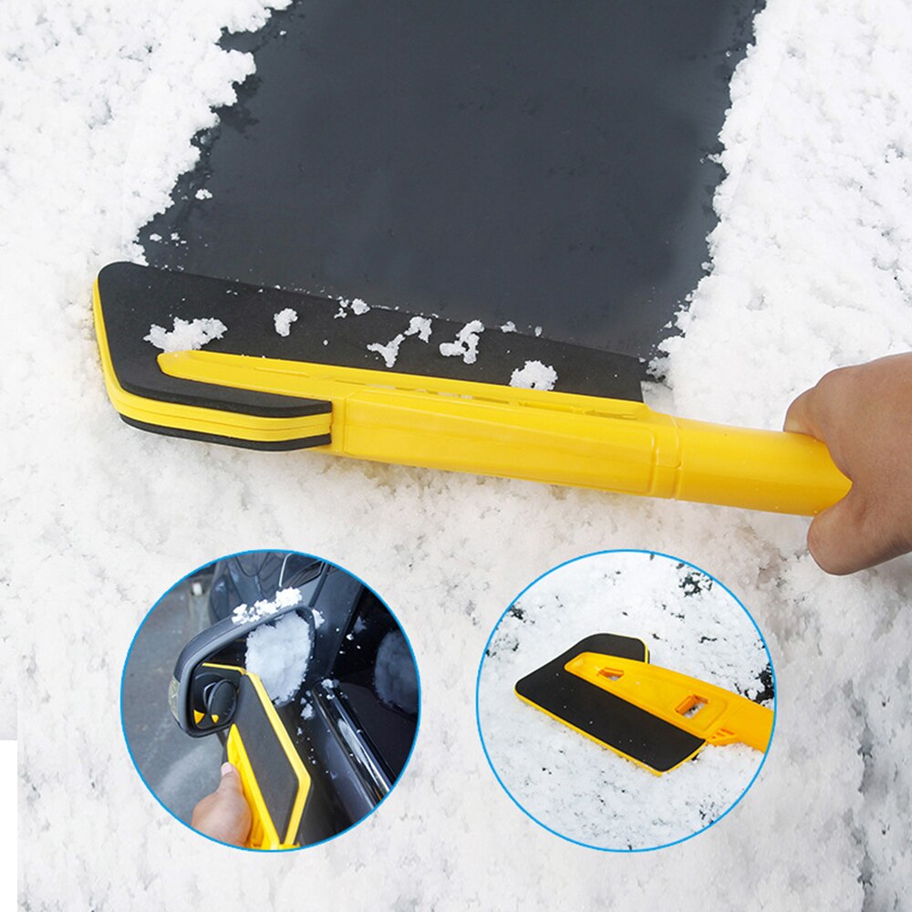 Schnee Pinsel und Abnehmbare Eis Schaber Multifunktionale Schnee Schaufel Enteisung Eis fegen Werkzeug Glas Frost Schnee Entfernung für Auto Pflege
