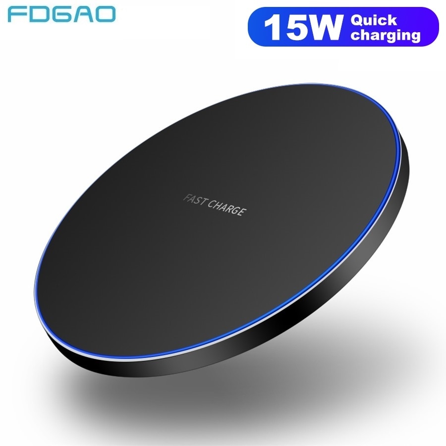 Qi kabellos-ladegerät Für iPhone 11 Profi XR XS XR Airpods Profi 10W 15W USB C Schnelle Ladung Pad Für Samsung Galaxis S20 S10 Hinweis 10 9
