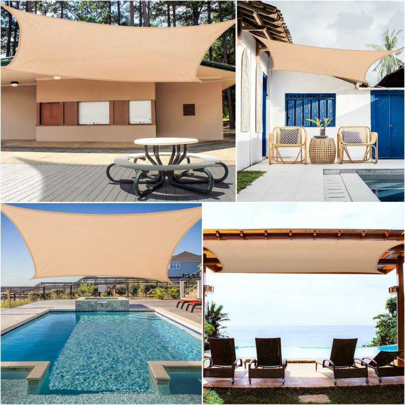 draussen markisen Wasserdicht Sonne Schutz Schutz draussen Baldachin Garten Terrasse Schwimmbad Sonnensegel Markise Camping WJ915