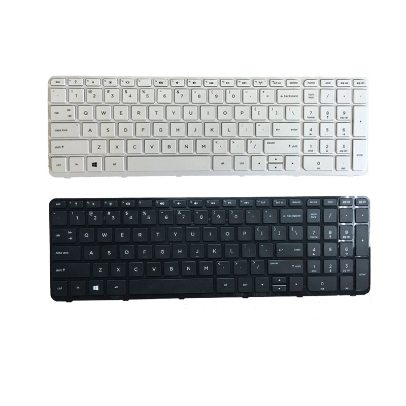 NEUE uns-Tastatur FÜR HP Pavillon 17-N 17-E 17N 17 E R68 Englisch Laptop tastatur weiß und schwarz