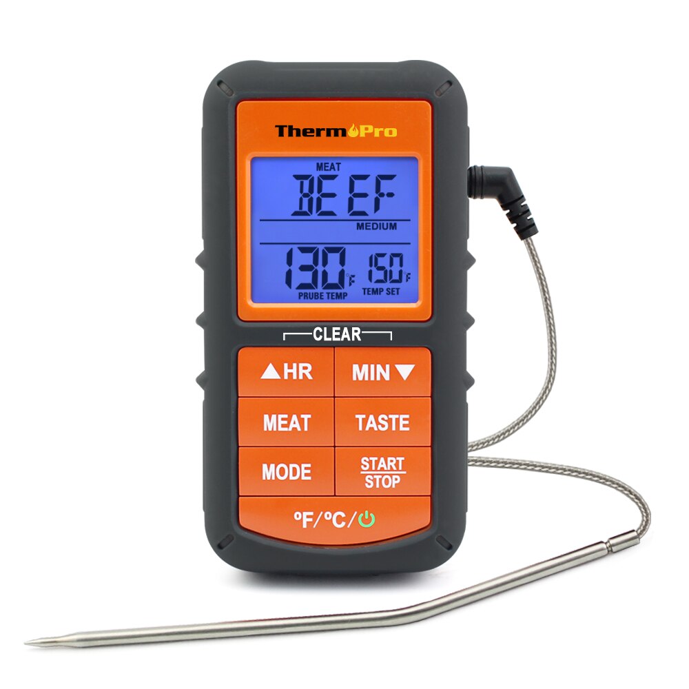 Original ThermoPro TP-06S Digital Sonde Ofen & Braten lebensmittel Thermometer mit Timer für BBQ Grill Fleisch Küche Lebensmittel Kochen