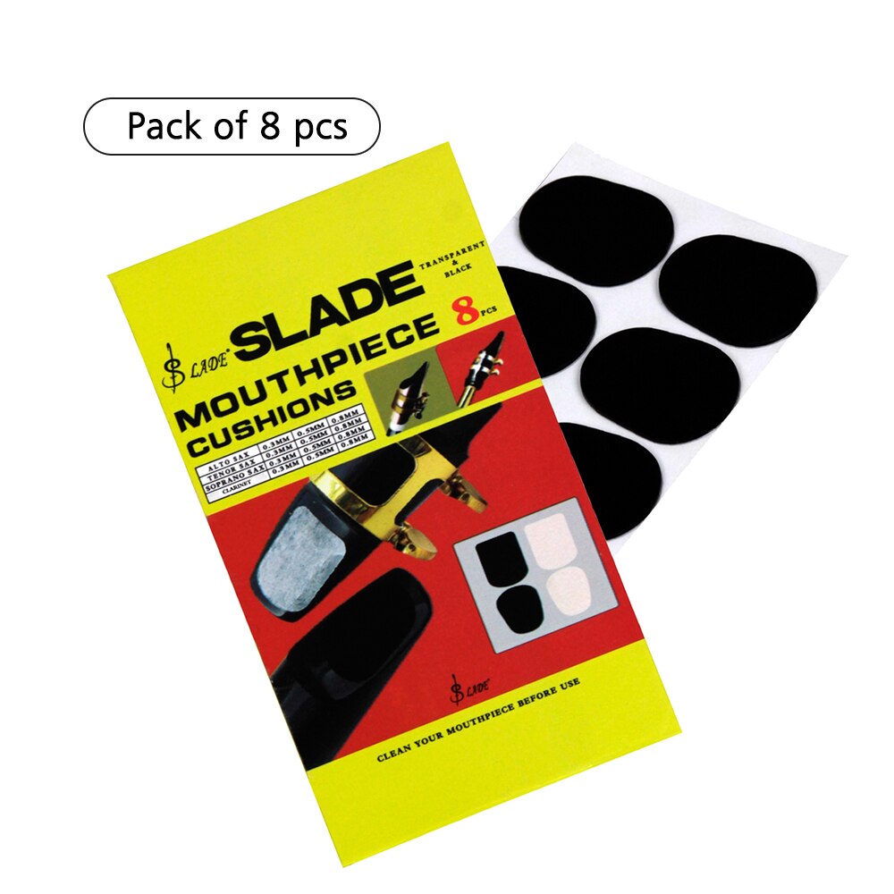 8 stücke Alt Tenor Saxophon Mundstück Klarinette Mundstück Kissen Flecken Pads Bläser Instrumente Saxophon Zubehör