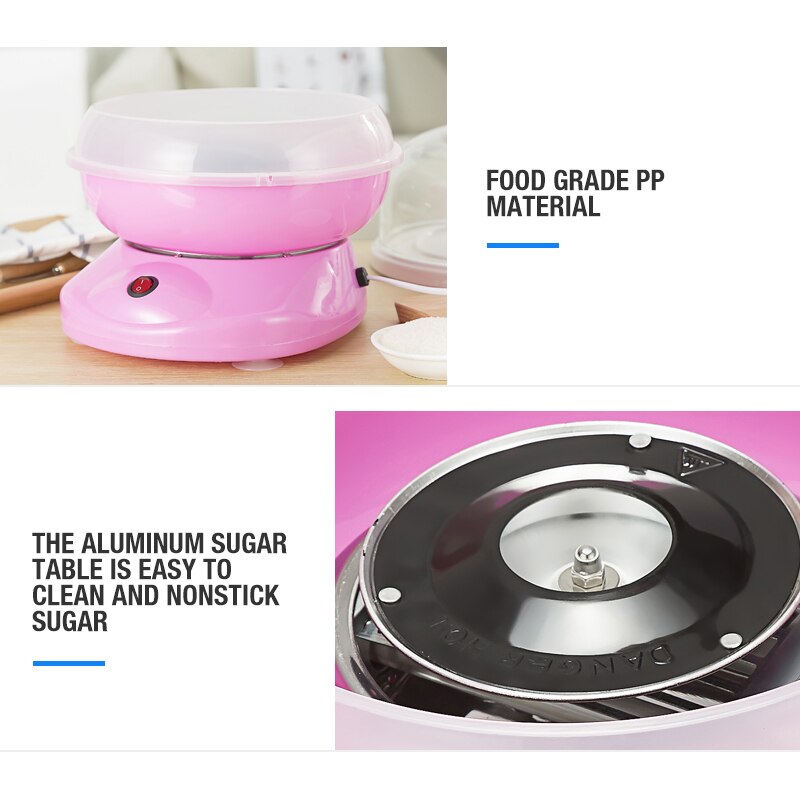 Elektrische DIY Süße Baumwolle Süssigkeit Hersteller Eibisch Maschine Mini Tragbare Baumwolle Zucker Zahnseide Maschine JK-MO5 UNS Stecker