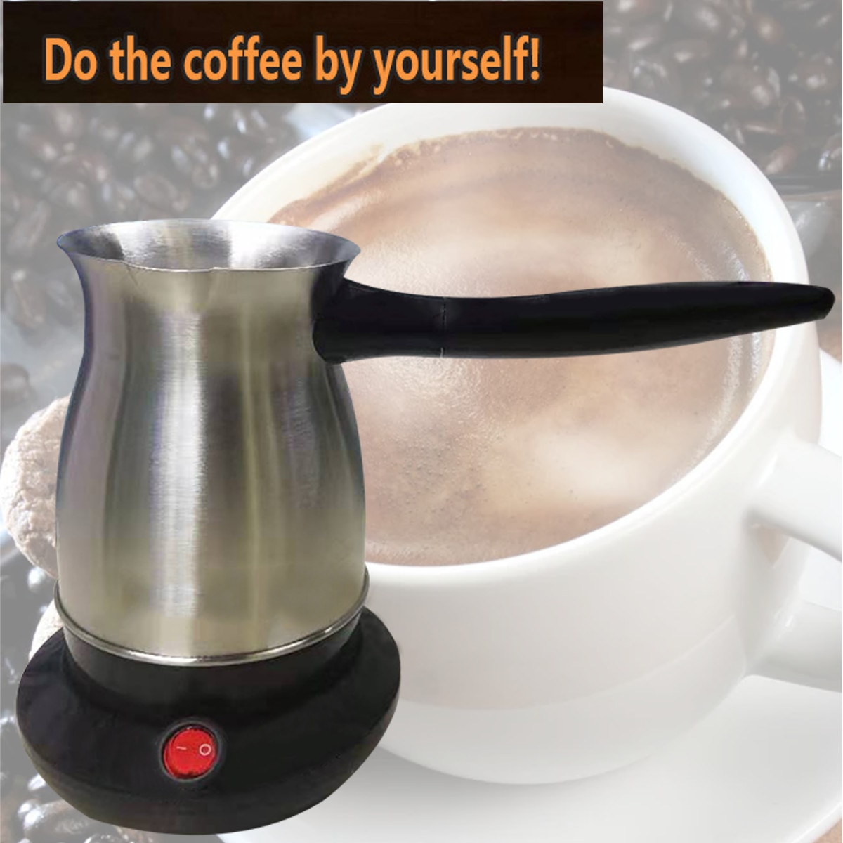 600W 220V Kaffee Maschine 304 Edelstahl Türkei Mokka Kaffee Hersteller Elektrische Kaffee Topf Kaffee Wasserkocher für hause büro