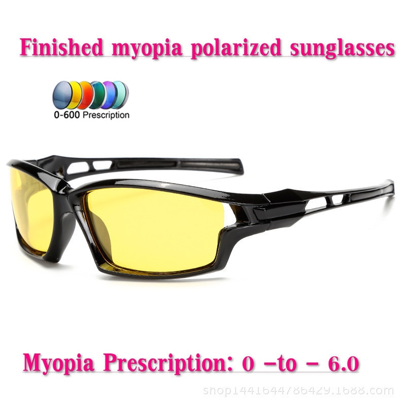 neue Polarisierte Gläser Für Männer Frauen Für Myopie Nachtsicht Brille Herren Gelb Sport Gläser NX