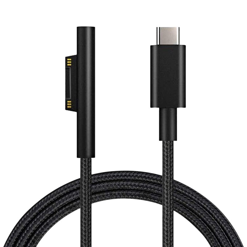 Nylon Geflochtene USB-C Ladekabel für Oberfläche Profi 6/5/4/3 Oberfläche Laptop 1,5 M 45W 15V PD Netzteil kabel
