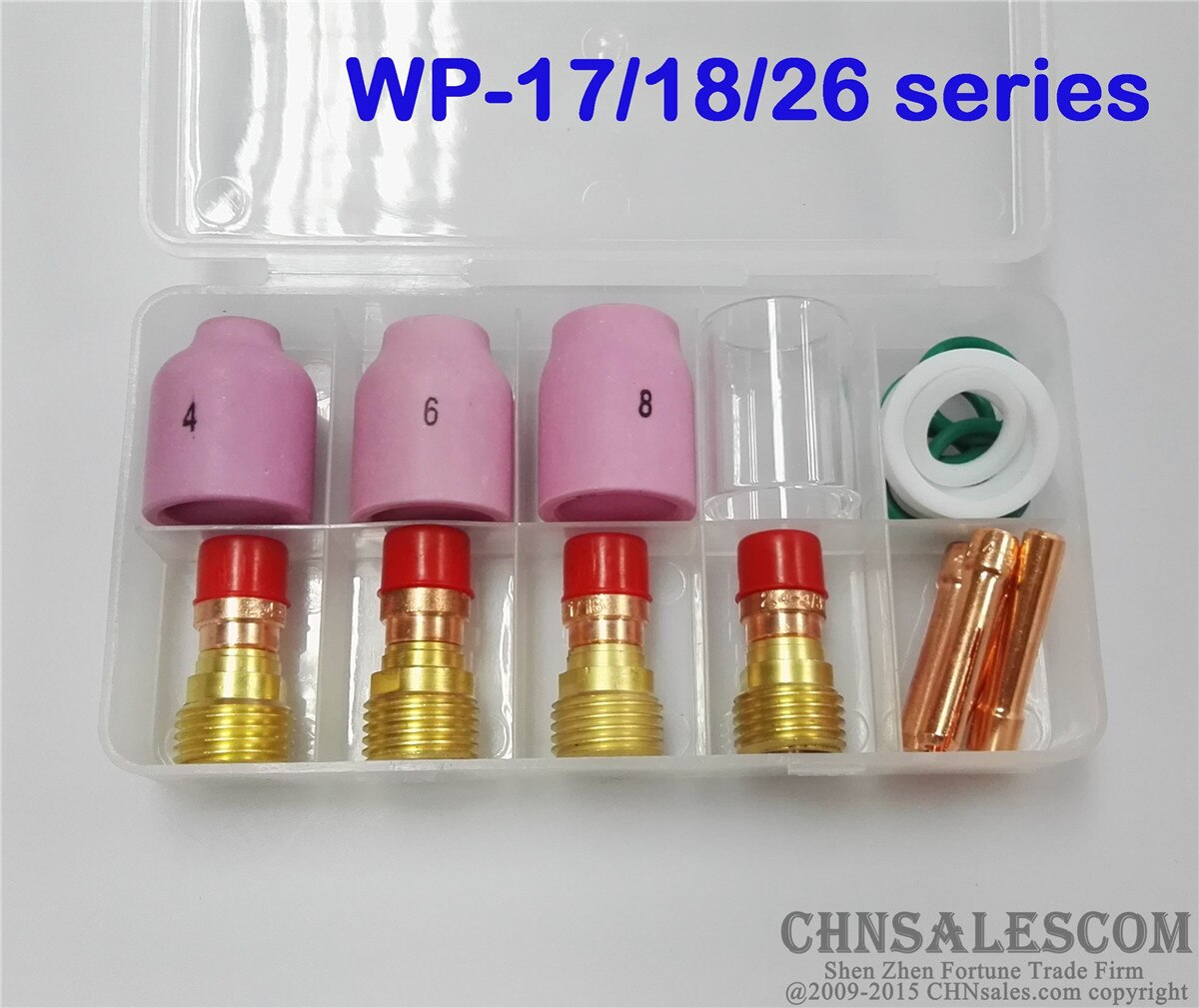 CHNsalescom 18 stücke TIG dick Gas Objektiv Keramik düse & #10 Pyrex Tasse Bausatz für WP-17/18/26
