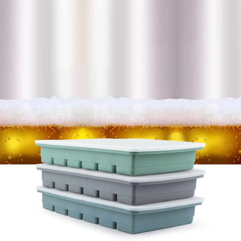 6 hohlraum Platz Silikon Eis Rost Eis Würfel Schimmel mit Deckel Zufällige Farbe