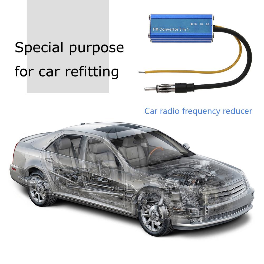 Universal- 12V 3 in 1 Auto Frequenz Antenne Radio FM Band Expander Auto Auto Stereo Antenne FM Radio Band frequenz Konverter