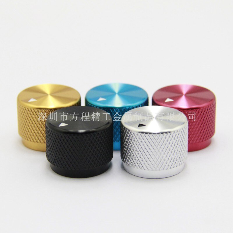 5 stücke Aluminium knopf Gerändelt Potentiometer knopf 20*15.5*6mm Potentiometer kappe Volumen Knopf schalter kappe für Hallo-FI verstärker
