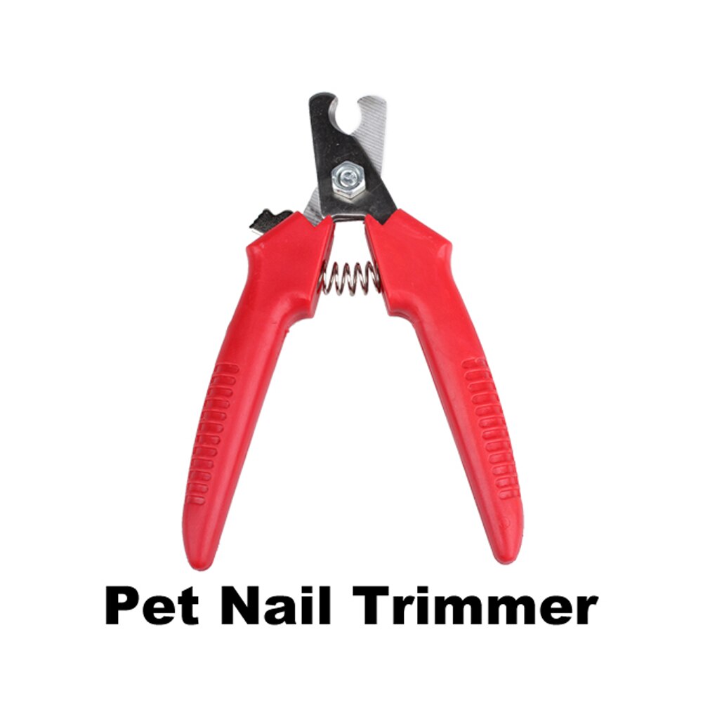 Neue Edelstahl Haustier Hund Katze Fingernagel Pflege Werkzeug rot Haustier Hund Zehe Pflege Nagel Pflege Trimmer Haarschneidemaschine BS