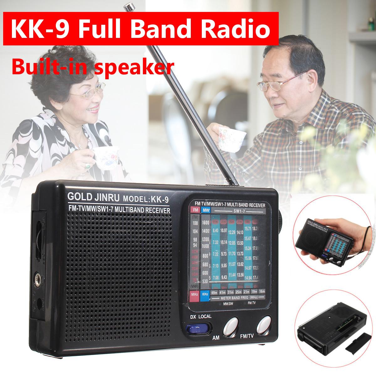 Tragbare voll Band Radio FM Stereo Lautsprecher MW SW Radio Empfänger Kurzwellen Empfänger