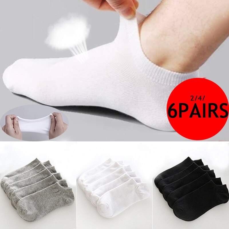 4/8 stücke Männer Baumwolle Kurze Socken Atmungsaktiv Solide Knöchel Boote Socken niedrig schneiden Sport Socken Männer Socken Pack für lässig socken für Männer