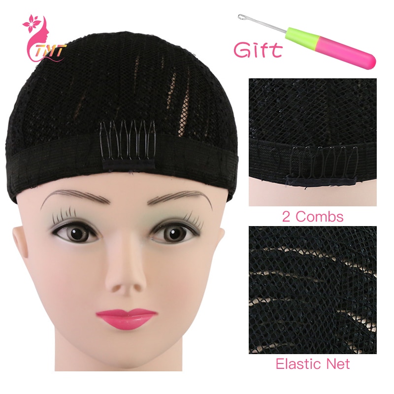 Synthetische Schwarz Super Elastische Cornrow Kappe Für Weben Häkeln Zöpfe Haar Für, Der Glueless Haar Netz Liner Geflochtene proücke Kappe Netz