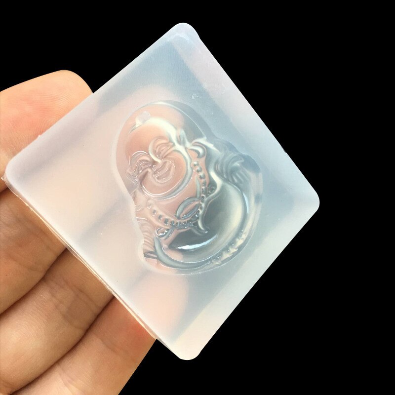 1 stücke UV Harz Schmuck Flüssigkeit Silikon bilden Buddha Reize Anhänger Harz Schmuck Formen Für DIY Anhänger Herstellung Schmuck