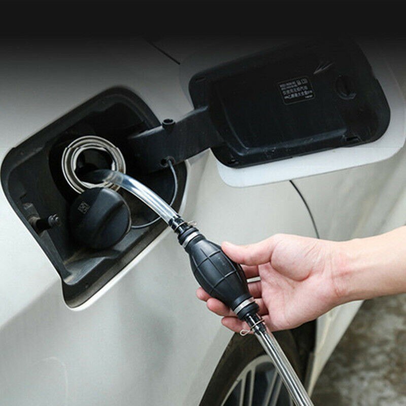 Universal- 8mm Siphon Hand Pumpe Tragbare Manuelle Auto Kraftstoff Transfer Pumpe Für Gas Benzin Benzin Diesel- Öl Flüssigkeit Mit schläuche