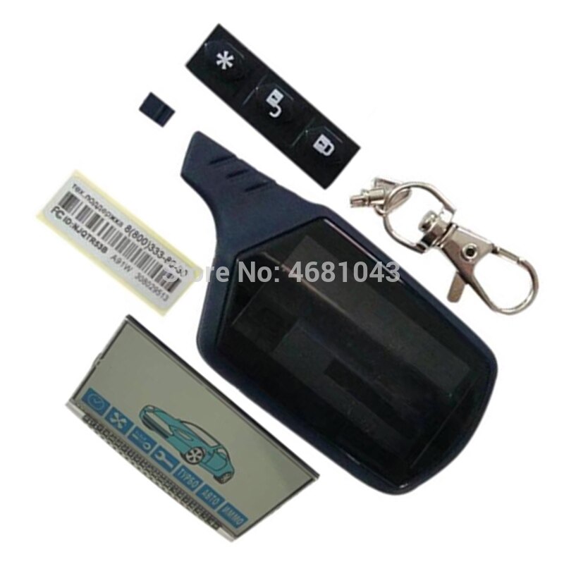 A91 lcd Anzeige Metall Stifte + LCD schlüsselanhänger körper fallen Für Russische Starline A91 lcd fernbedienung zwei-wege Auto Alarm System