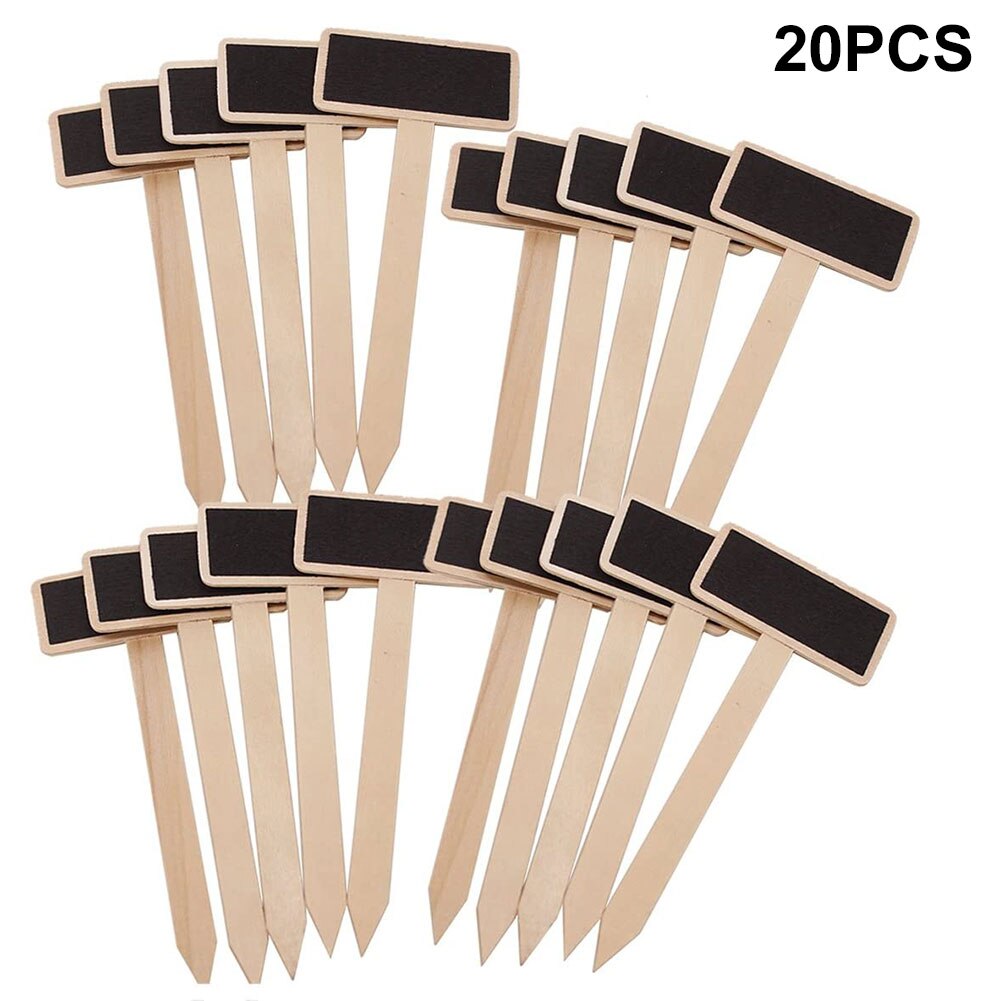 20 teile/satz T Typ Tafel Einfach Schreiben Gemüse Etiketten Hause Landwirtschaft Hochzeit Parteien Bauernhof Garten Ich bin Freien Hölzerne Anlage Stichworte