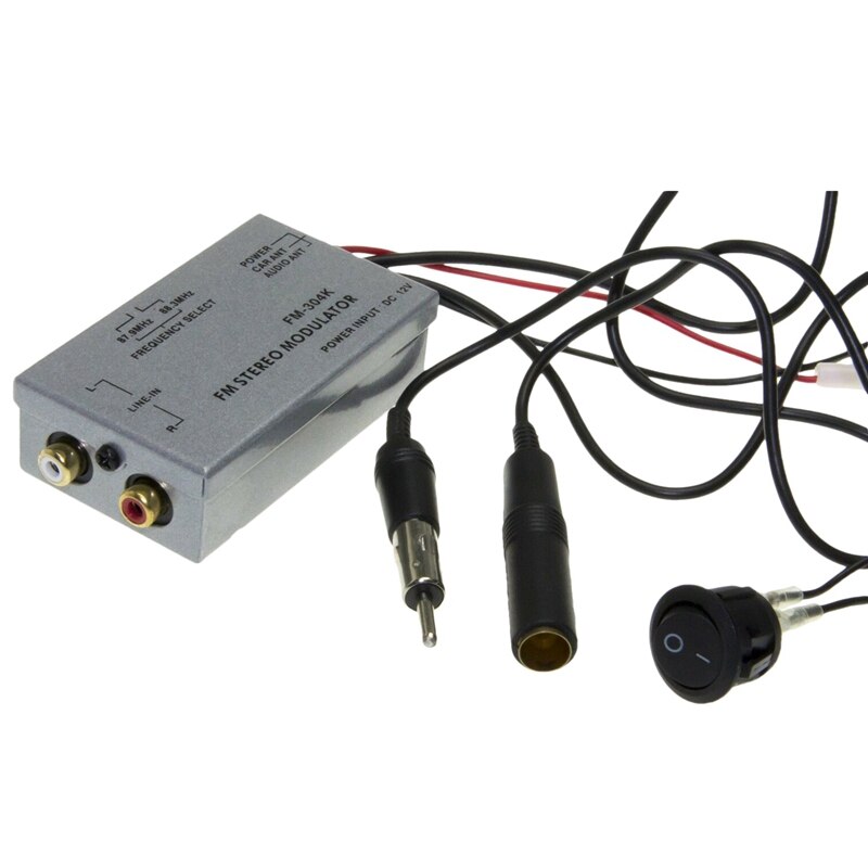 Universal- Fm Modulator Stereo Mp3 Auto Antenne Kabel Auto Radio schnallen Aux Adapter