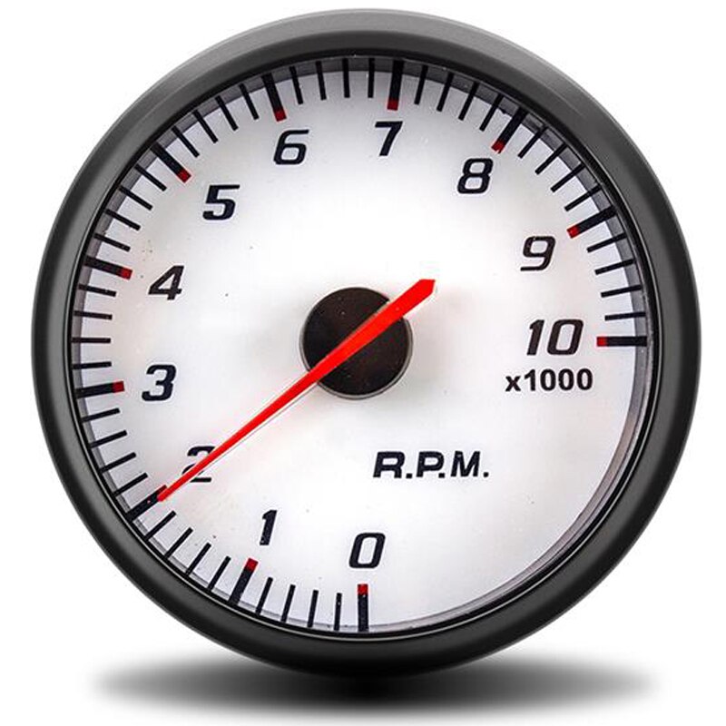 Universal- tachometer 60MM Auto Auto Tach 0-10000 RPM Messgerät RPM Schwarz Gesicht Meter Mit Weiß & blau beleuchtung Auto Meter tacometro