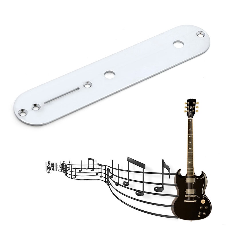 1PC Gitarre Teile Vergoldet Steuer Platte Für Fender Telecaster Elektrische Gitarre Silbrig Platten