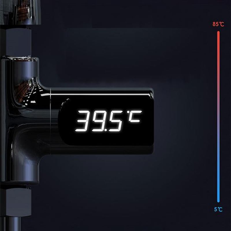 Dusche Thermometer LED Digital Dusche Thermometer Batterie Kostenloser Sichtbar Genaue Echtzeit Wasser Temperatur Monitor
