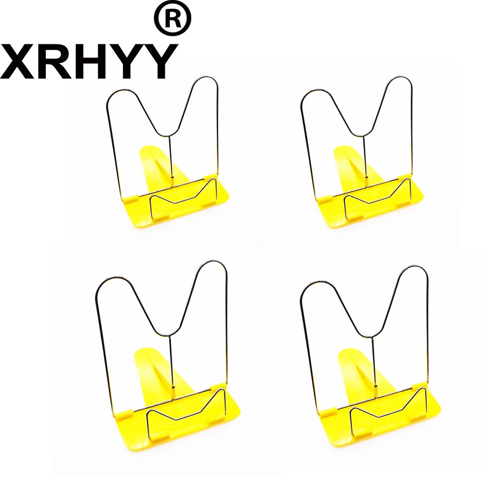 Einstellbare Winkel Faltbare Tragbare Lesen Buch Stehen Gestell Platte Schreibtisch Schreibtisch Tisch Halfter Draht Studie Stehen Für Leser Gelb