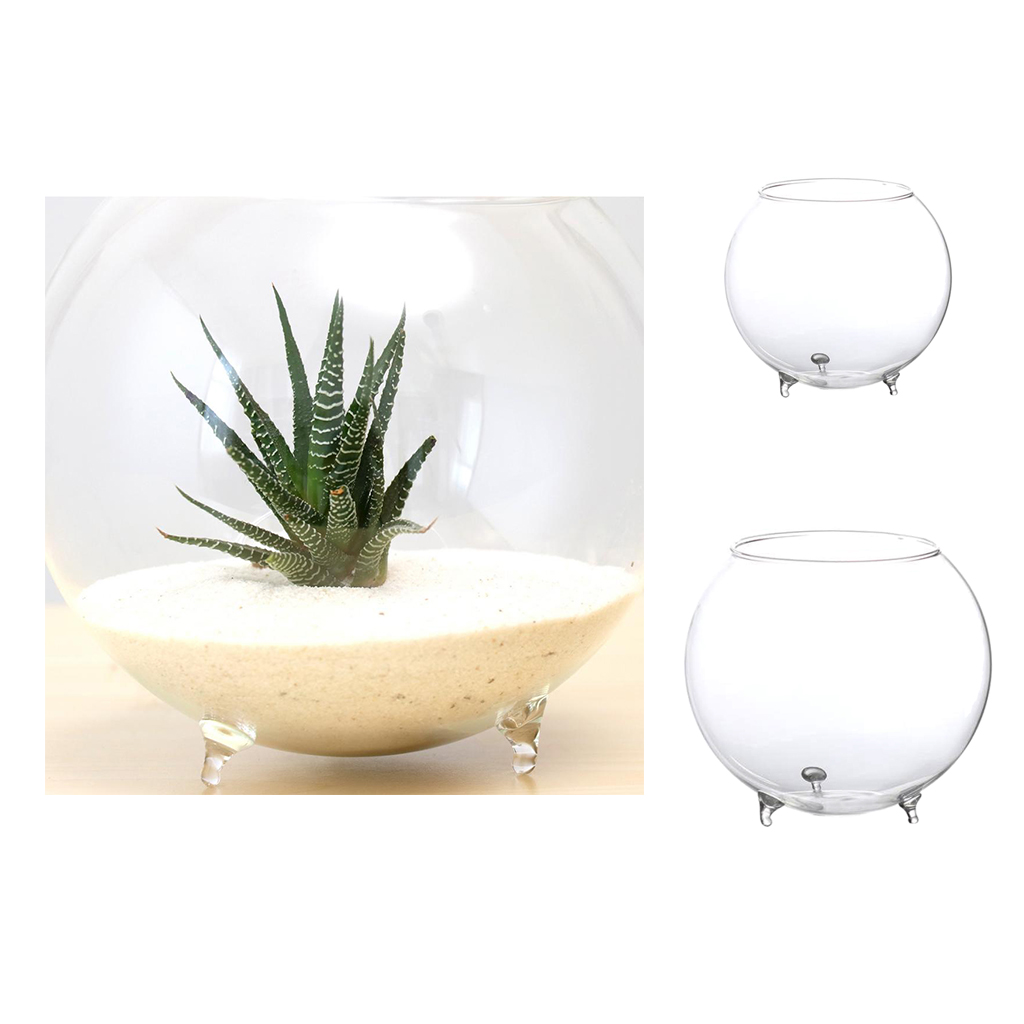 Klar Ball Glas Vase Flasche Terrarium Container DIY Tabelle Blumen Vase transparent Hochzeit Garten Dekor