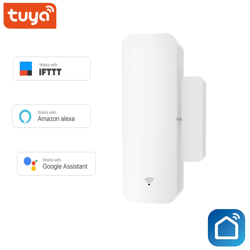 Tuya WiFi Tür Sensor Tür Offen/Geschlossen Detektoren Kompatibel Mit Alexa Google Heimat Tuya Smar tLife APP