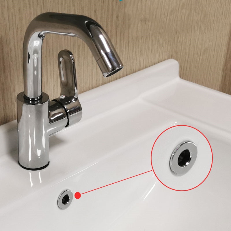 Metall Waschbecken See Überlauf Ring waschbecken Dekorative Startseite EinfüGen kupfer Runde Keramik Töpfe Entwässerung gerät Hardware-