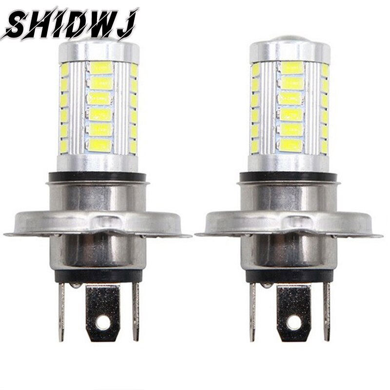 1Stck Auto Waren H4 LED Lampe Auto Scheinwerfer 33 SMD 5630 5730 Glühbirne Auto Automobil Nebel Licht Für Auto Zubehör