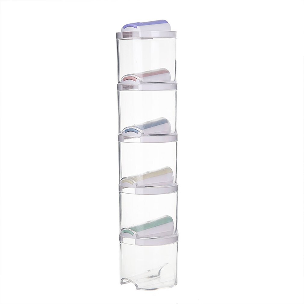 5Stck Stapelbar Gewürz Panzer einstellen gesund Lebensmittel Klasse PP Küche Gewürz Boxen Gewürz Töpfe Salz Pfeffer Zucker Shaker