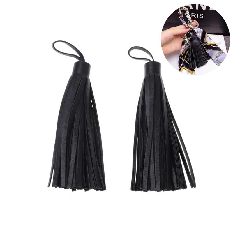 2 PC lässig Faux Leder Quasten Kette Telefon Tasche Anhänger 13 cm Bekleidung NäHenne & Stoff