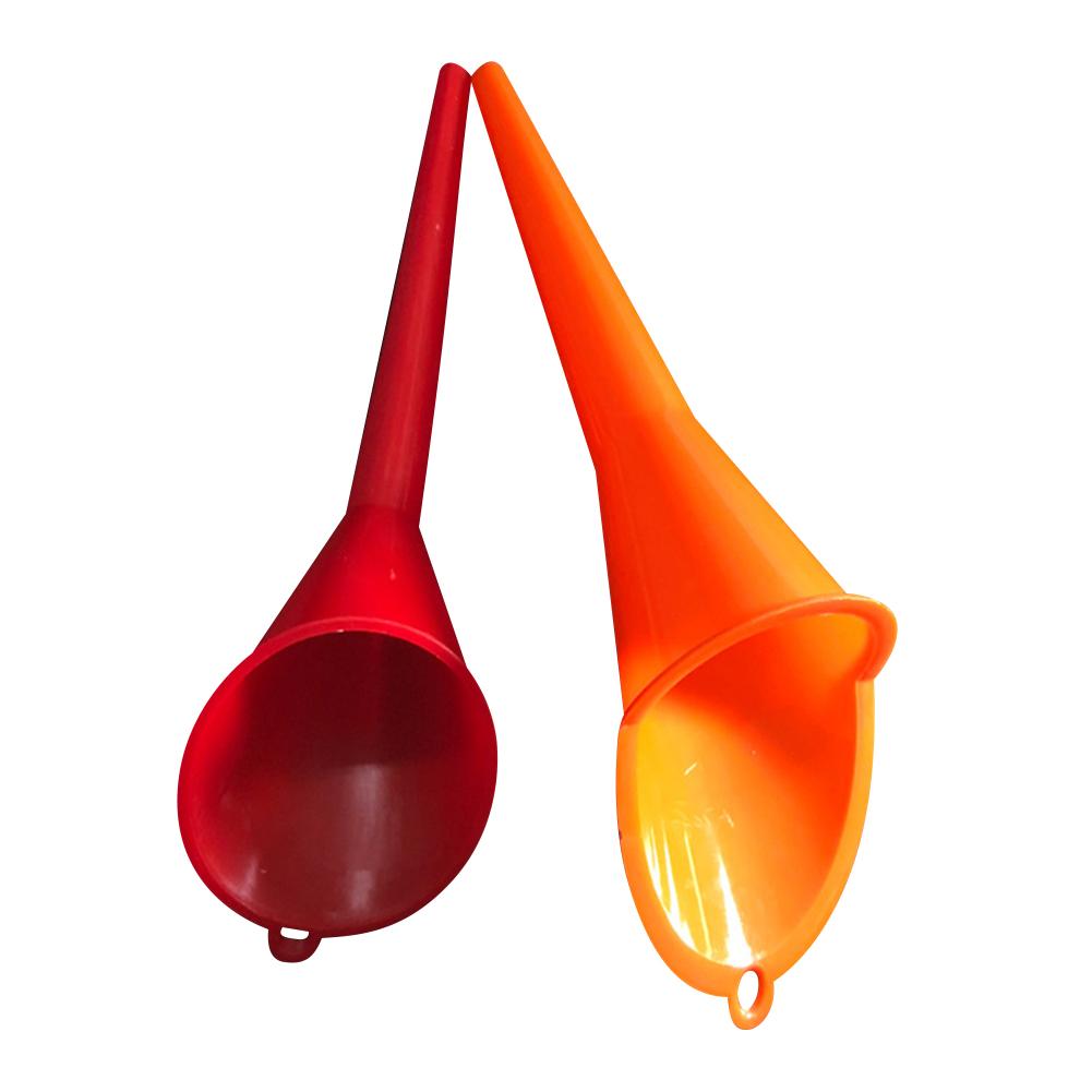 2-farbe Kunststoff öl trichter Auto Fahrzeug Motorrad trichter motoröl Öl Wasser Kraftstoff Gas Benzin Lange Mund Trichter