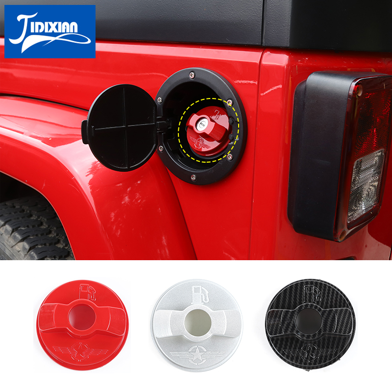JIDIXIAN Panzer Abdeckungen für Jeep Wrangler JK JL Auto Inneren Gas Tankdeckel Abdeckung für Jeep Wrangler JK JL 2007 zubehör