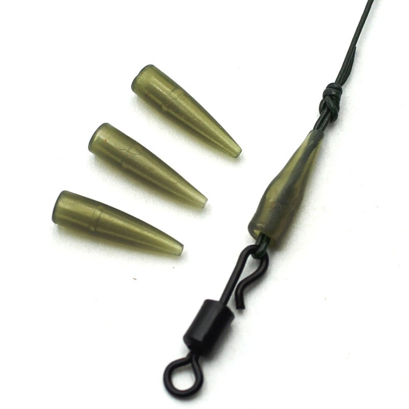 50Stck Karpfen Angeln Zubehör Mini Anti Verwicklung Ärmeln Linie Aligner Rohr für Karpfen Angeln Anlage Haar Ronnie Anlage Terminal angelgerät