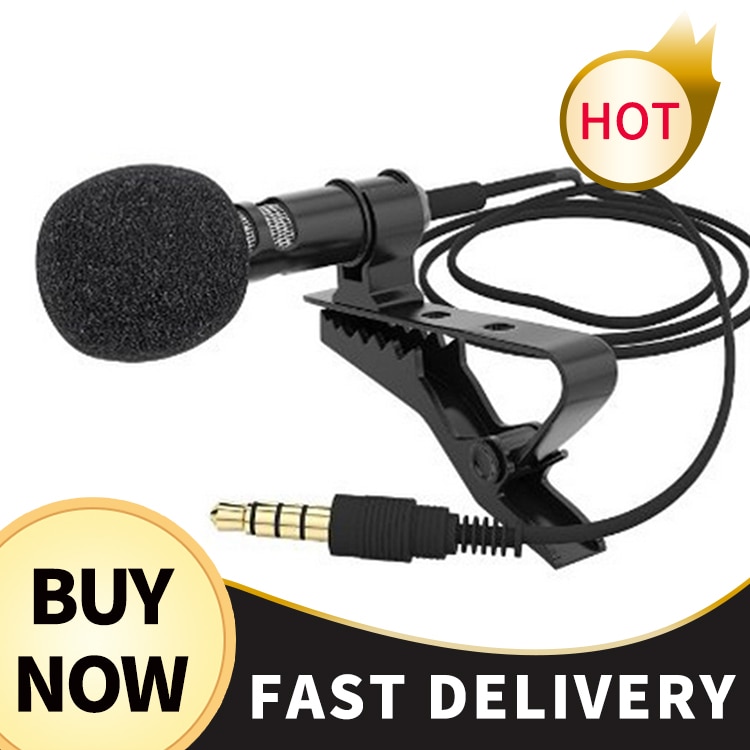 Mini Mikrofon Kondensator Clip-auf Revers Lavalier Mic verdrahtet für Telefon Laptop Für Telefon Tragbare Mini Stereo HiFi Klang