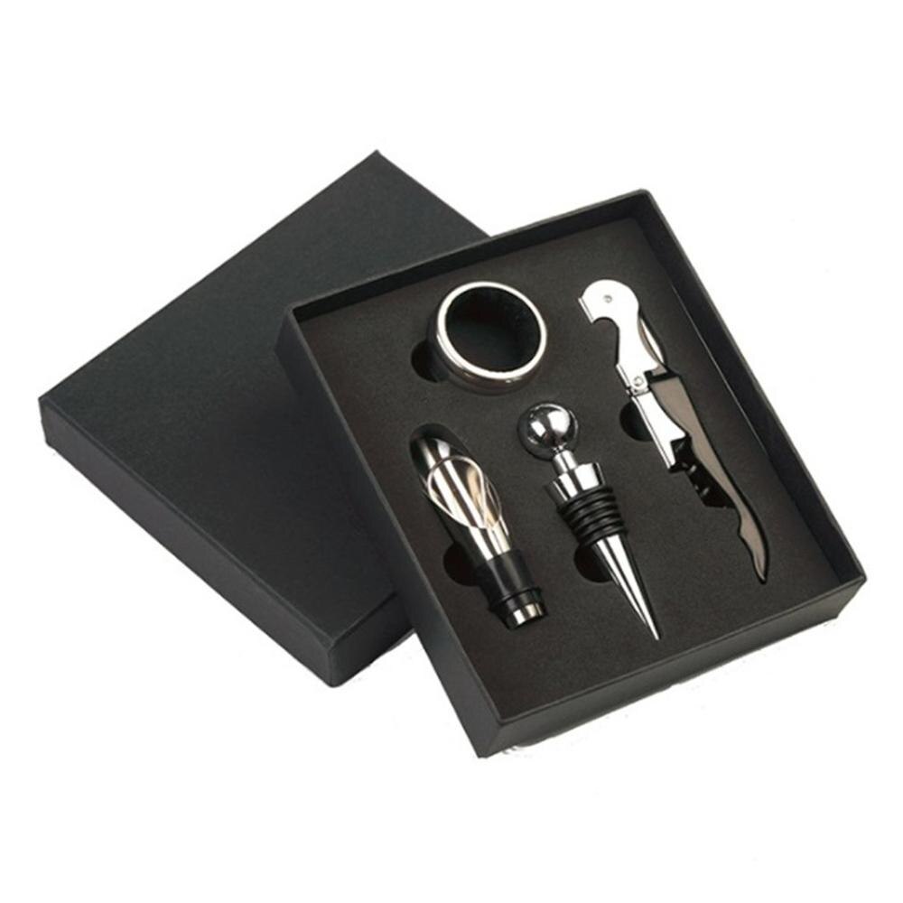 4 stücke Hause Kreative Wein Bahre Flasche Öffner Wein Stopper Ausgießer Korkenzieher Entferner Wein Flasche Ring Praktische