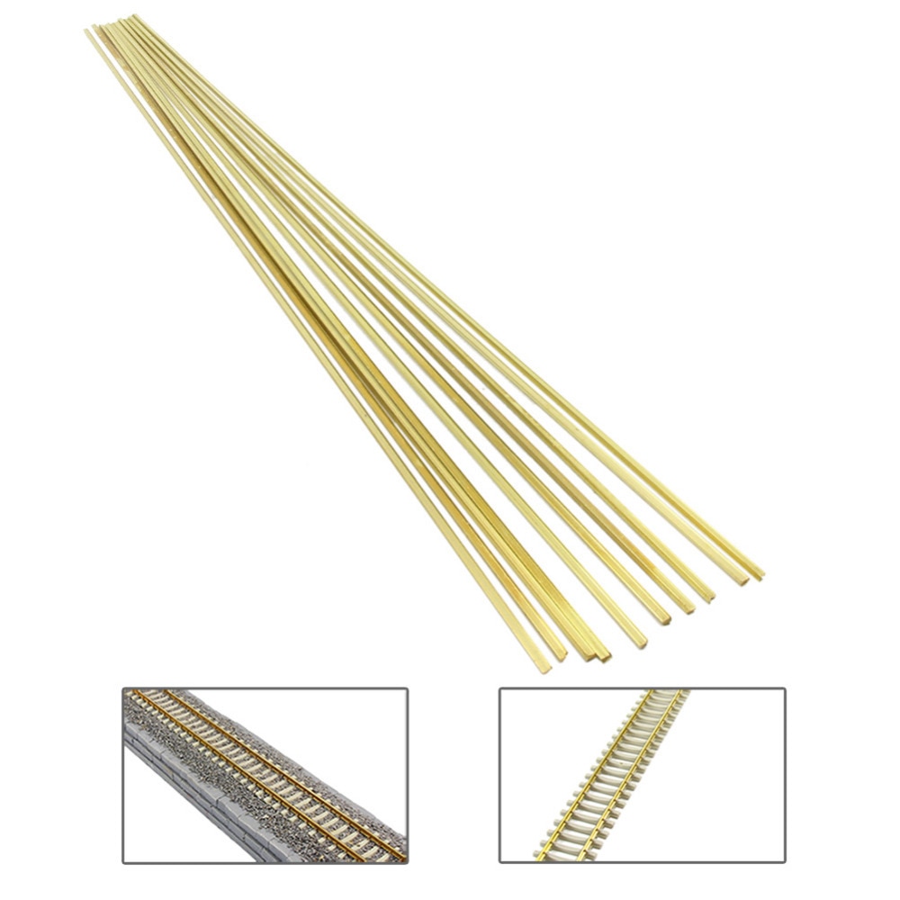 HP15ho 6 stücke 1: 87 modell Zug Eisenbahn DIY Schiene Stange Spuren Bar 50 cm ho Skala Modell Eisenbahn Teil Zubehör