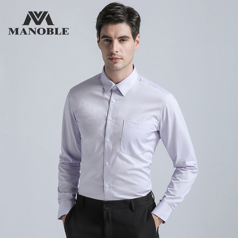 männer Kleid Shirt Marken Neue Regelmäßige passen Hemden Geschäft Langarm mit Manschettenknopf Einfarbig