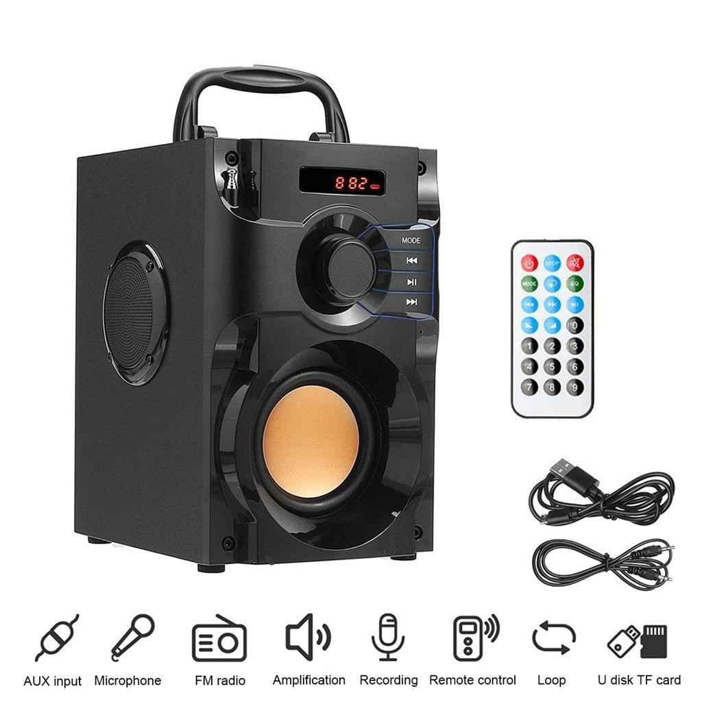 Tragbare Bluetooth Lautsprecher groß Energie kabellos Stereo Subwoofer Schwere Bass Lautsprecher Klang Kasten Unterstützung FM Radio TF AUX USB