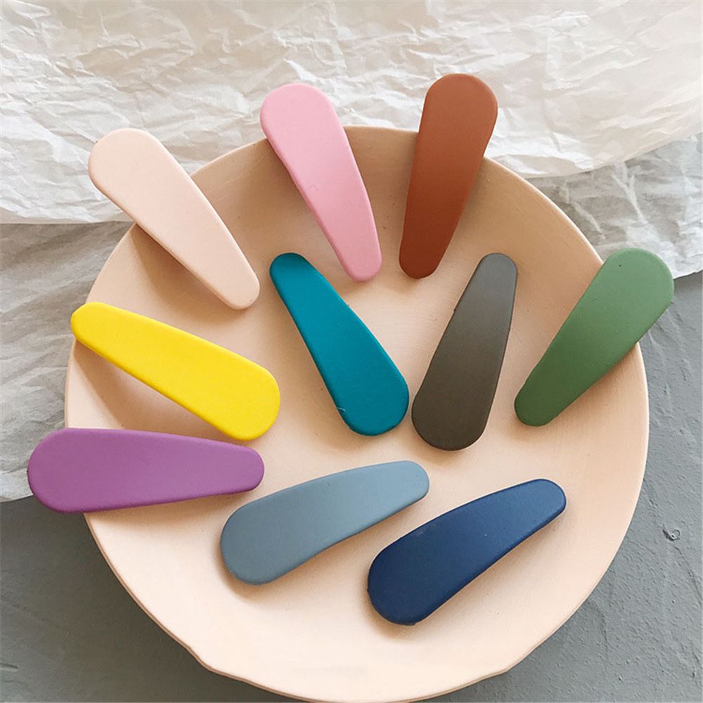 Haar Clip Haarnadel Kawaii Süssigkeit Farbe matt Haar Clips Waterdrop Barrettes Mädchen Nette Haarnadeln Bunte Stirnbänder für freundlicher Haar