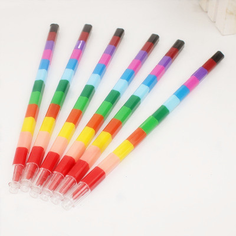 12 farben Baby Zeichnung Buntstifte Bunte Ölfarbe Stift freundlicher freundlicher Kreative Blöcke Buntstifte Malerei Lieferungen