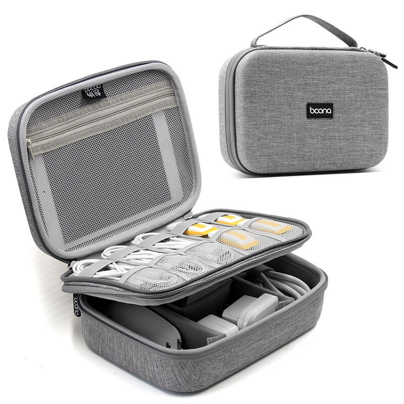 Tragbare Digital Speicher Taschen Ladegerät Energie Spielereien Kabel Drähte Organizer USB fallen Zubehör Artikel Batterie Reißverschluss CosmeticBag