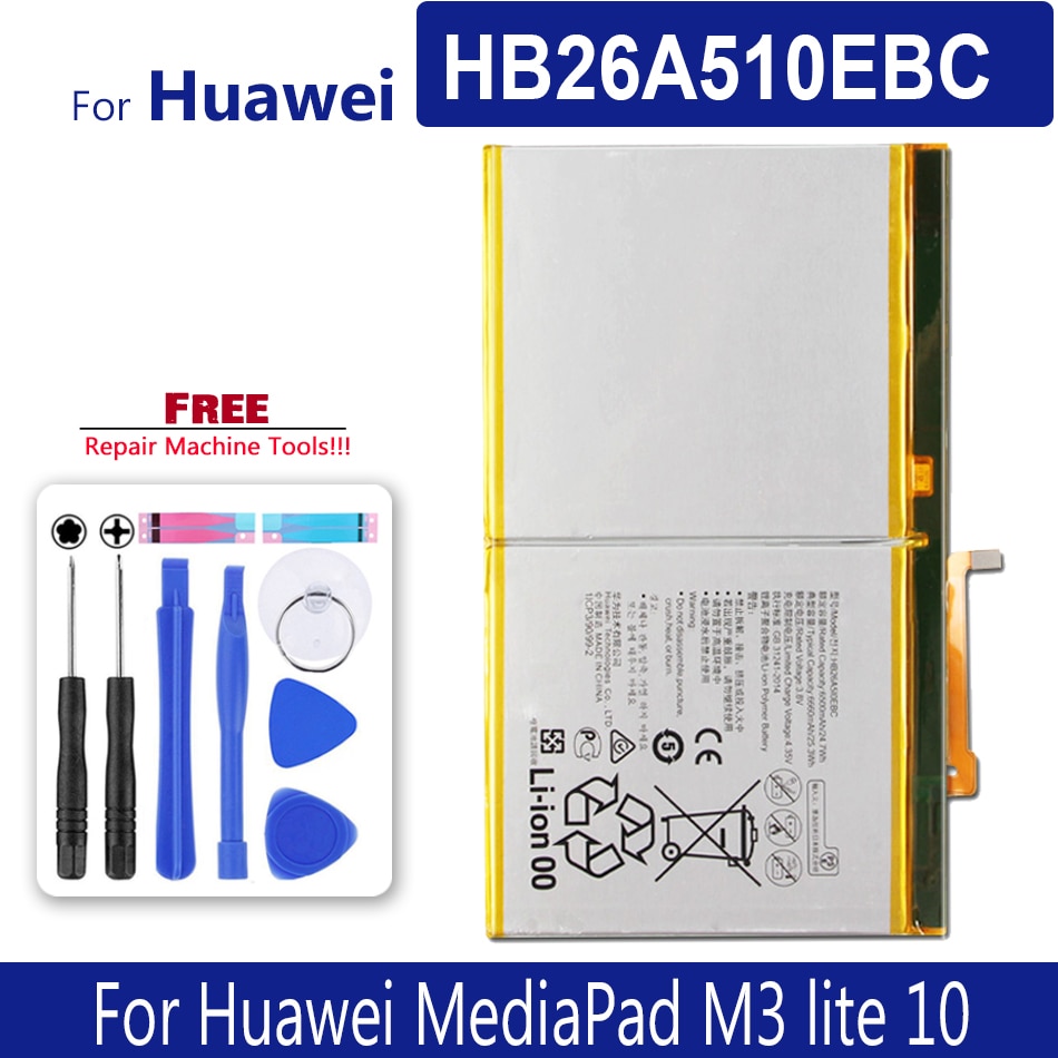 HB26A510EBC Tablette Batterie Für Huawei MediaPad M3 lite 10 Medien Pad M3 lite10 Medien Pad M3lite10 Batery