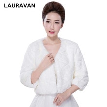 Heißer Bolero Frauen Faux Pelz gestohlen Hülse Abend Prom Party Oberbekleidung Mantel ärmeln Braut Umhänge Winter wickeln Hochzeit Jacken Kap