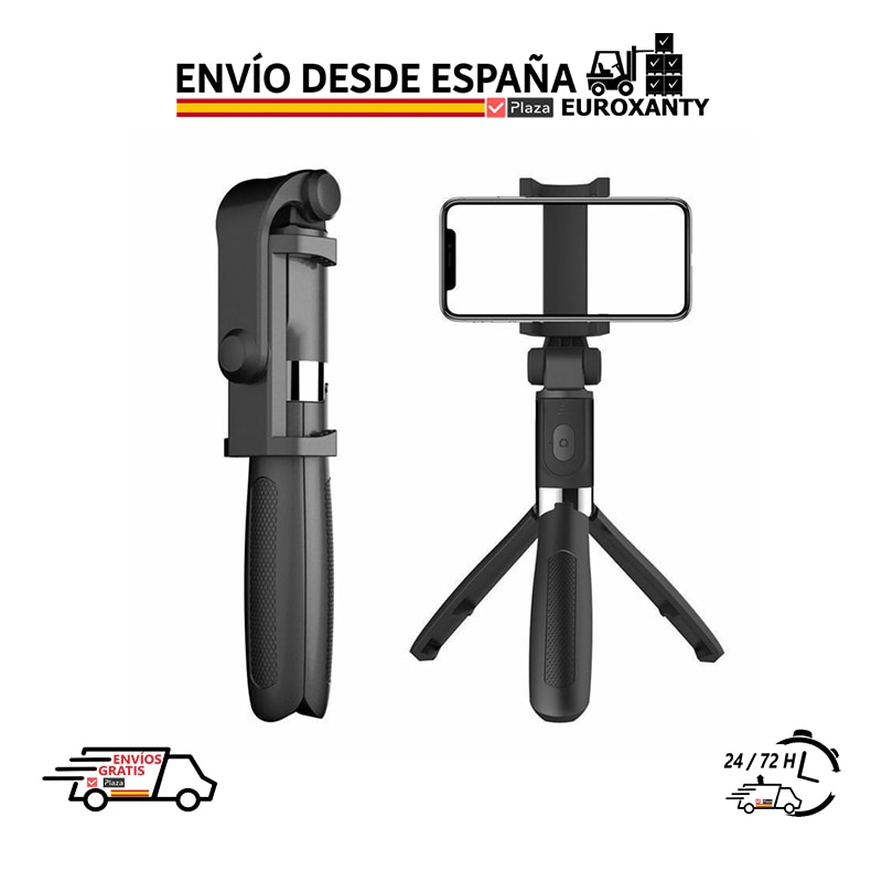 EUROXANTY®| Selfie Stock Stativ | Selfie Stock mit Stativ | Mit knopf | Selfie Stock Bluetooth | Tik Tok | Platz Spanien